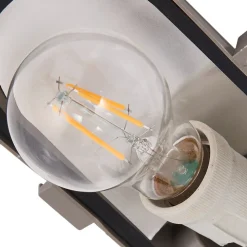 Prios utendørs vegglampe Kirgo, grå, plast, IP44