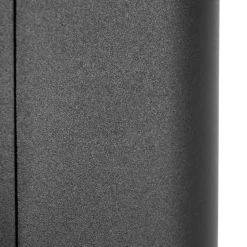 Prios utendørs vegglampe Tetje, svart, rund, sensor