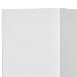 Prios utendørs vegglampe Tetje, hvit, kantet, 16 cm