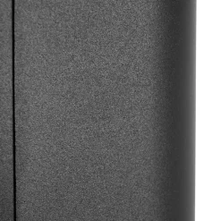 Prios utendørs vegglampe Tetje, svart, rund, sensor, sett med 2 stk