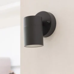 Prios utendørs vegglampe Tulimar, 1 lyskilde, antrasitt, metall