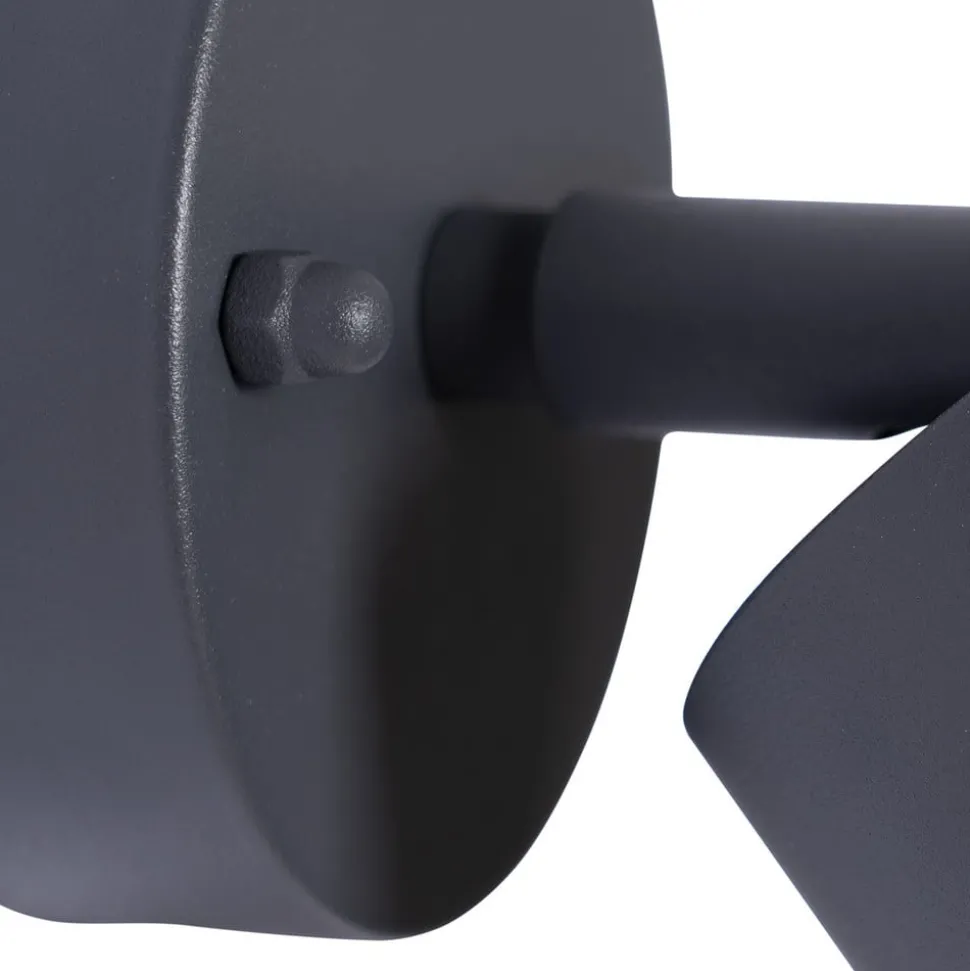 Prios utendørs veggspotlight Tulimar, høyde 15 cm, bevegelig, aluminium