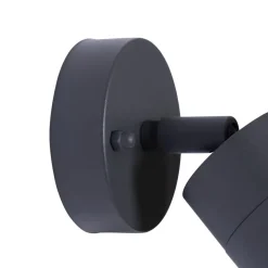 Prios utendørs veggspotlight Tulimar, høyde 15 cm, bevegelig, aluminium