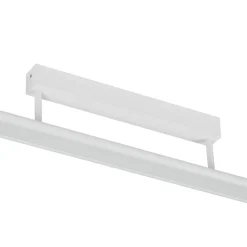 Prios Yuela LED-taklampe, DALI, 100 cm, sølv