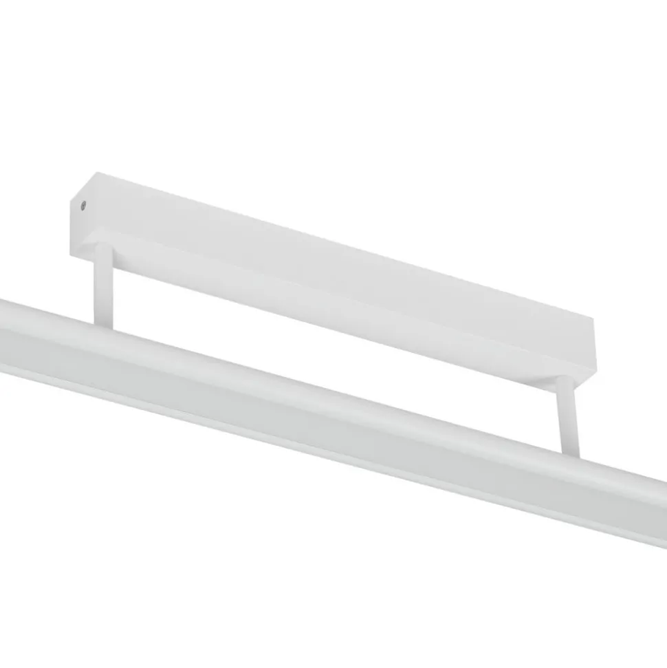 Prios Yuela LED-taklampe, DALI, 100 cm, sølv
