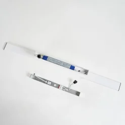 Prios Yuela LED-taklampe, DALI, 100 cm, sølv