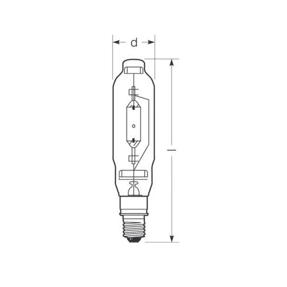 RADIUM Halogen-metall-damppære E40 2050W HRI-T D/I klar