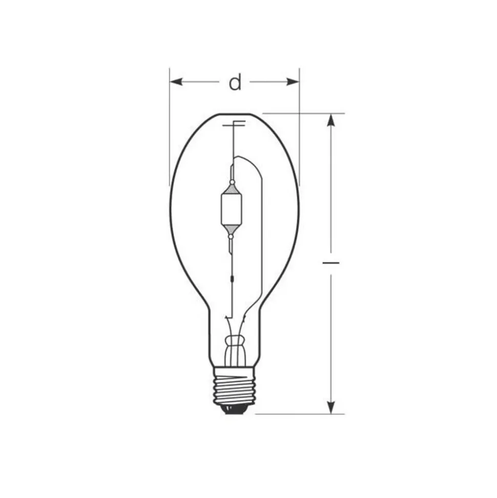 RADIUM Halogen-metall-damppære E40 444 W HRI-E NSC/S/F