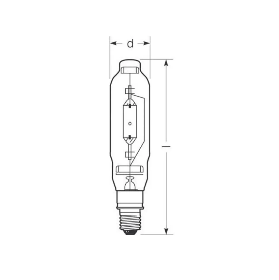 RADIUM Halogen-metall-damppære E40 2000W HRI-T N/I 4.300K