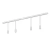 RAIL 230 V skinnesystem, hvit, 4 LED-pendler, lengde 1,5 m