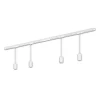 RAIL 230 V skinnesystem, hvit, 4 pendler, lengde 1,5 m