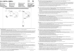 RAIL 230 V skinnesystem, svart, 4 LED-pendler, lengde 1,5 m