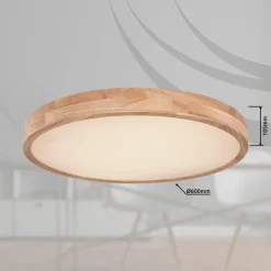 Rainer LED-taklampe, Ø 60 cm, treeffekt, metall, CCT