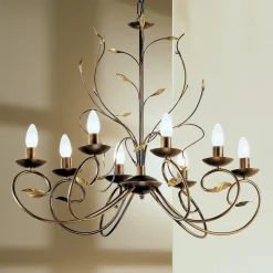 REGINE lysekrone i florentinsk stil med åtte lys