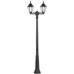 Ricu Bisso/Rut LED-lyktestolpe 2lk. 2 700 K svart