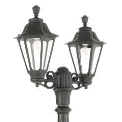 Ricu Bisso/Rut LED-lyktestolpe 2lk. 2 700 K svart