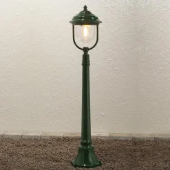 Romantisk PARMA gatebelysning i grønn