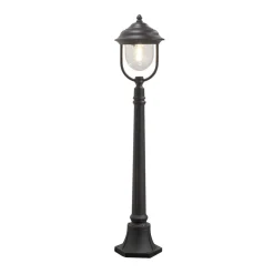 Romantisk PARMA gatebelysning i svart