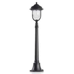 Romantisk PARMA gatebelysning i svart