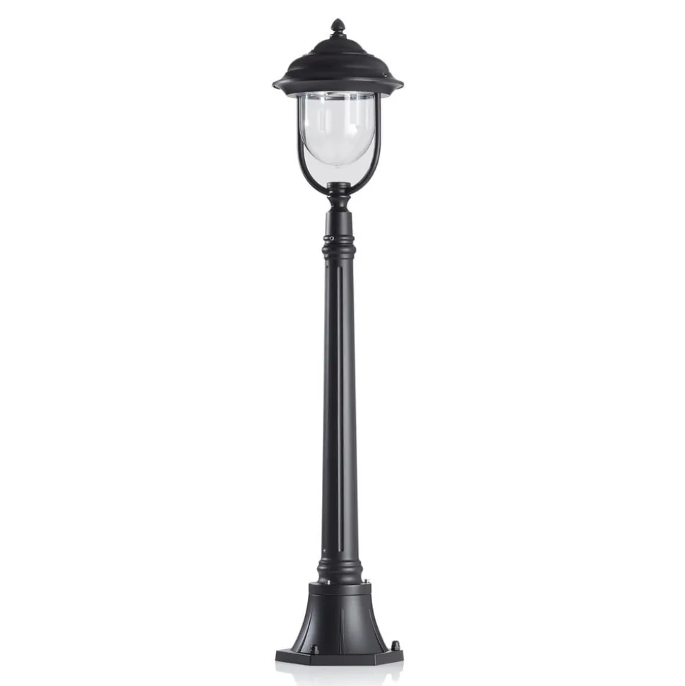 Romantisk PARMA gatebelysning i svart