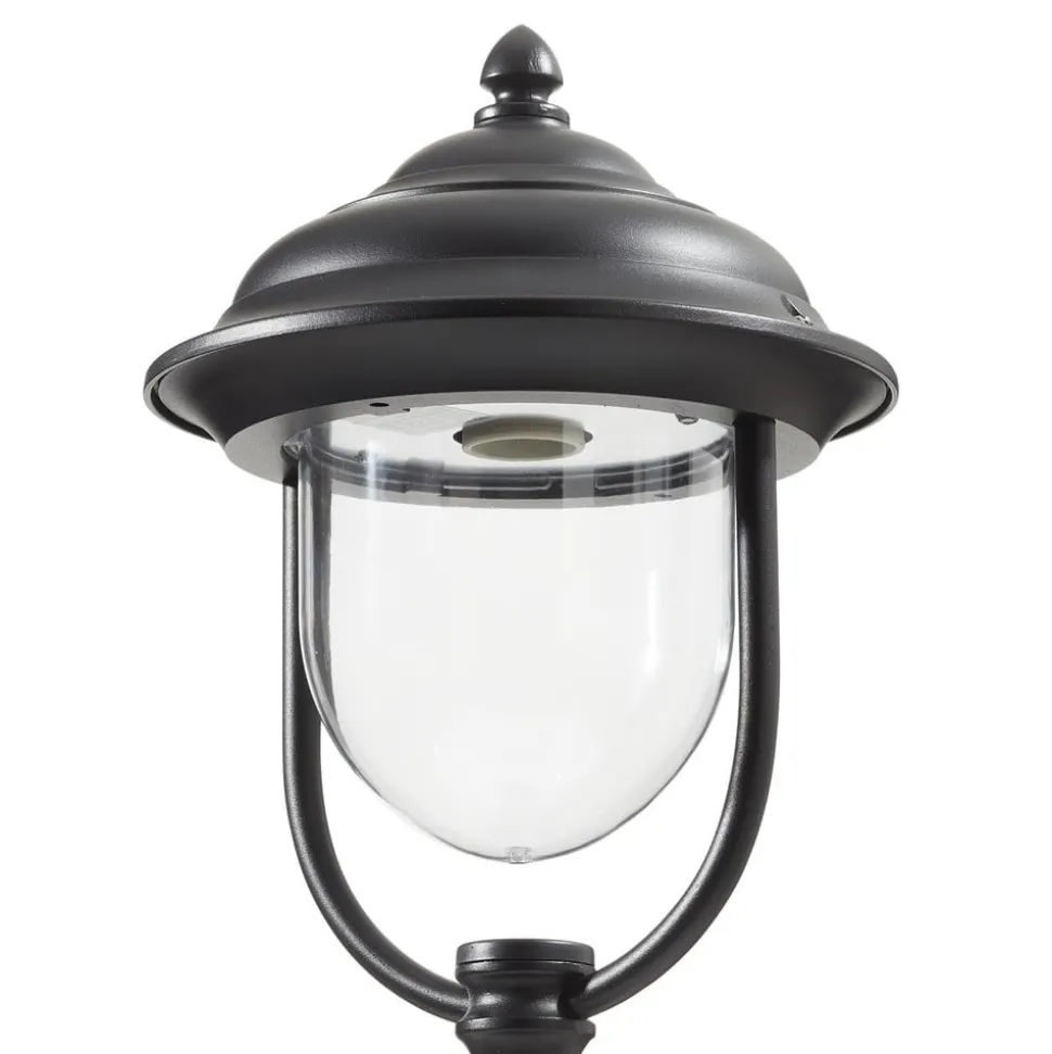 Romantisk PARMA gatebelysning i svart