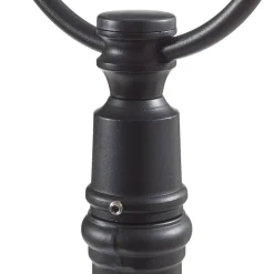 Romantisk PARMA gatebelysning i svart