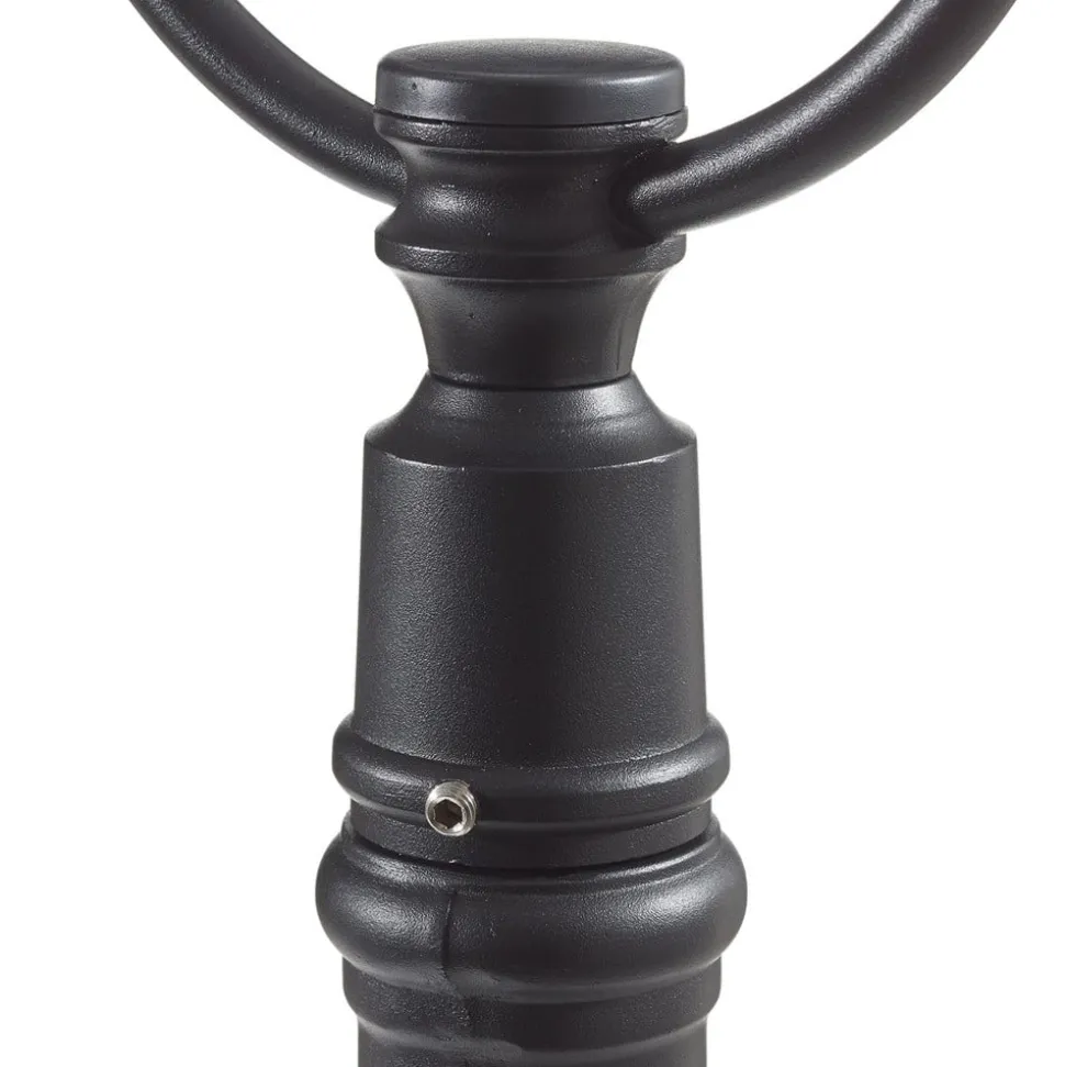 Romantisk PARMA gatebelysning i svart