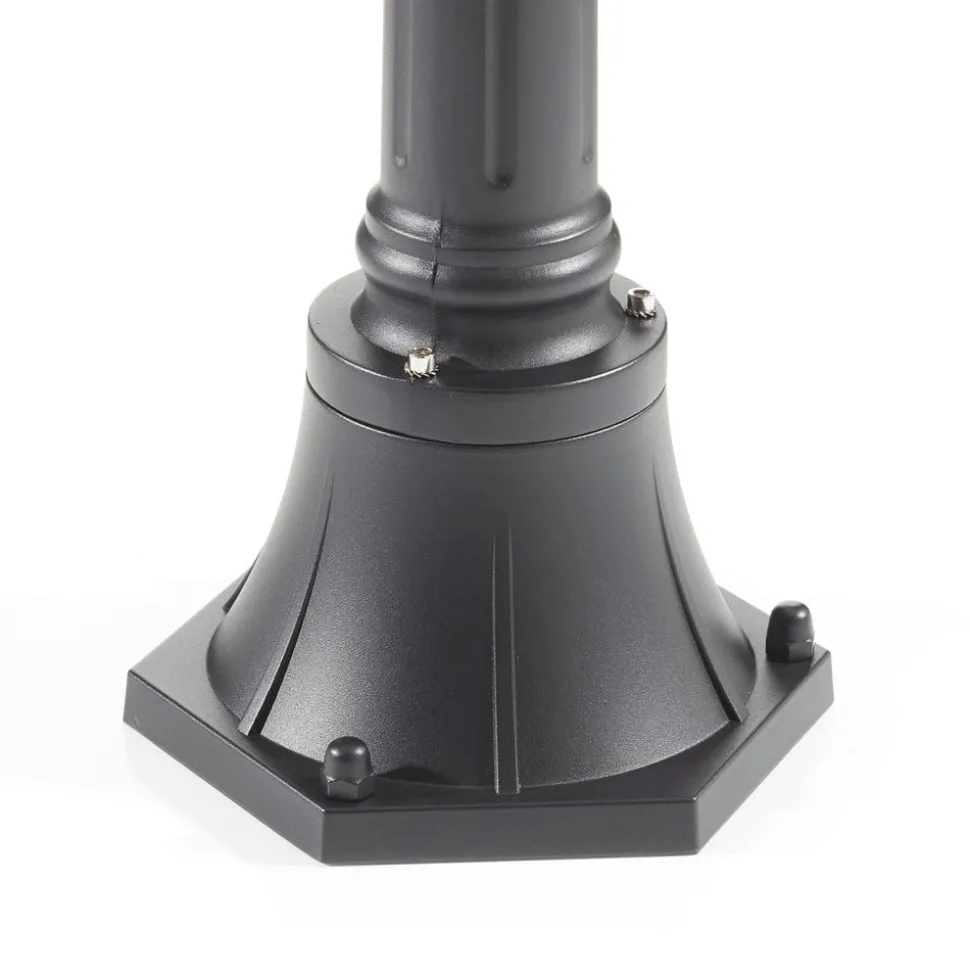 Romantisk PARMA gatebelysning i svart