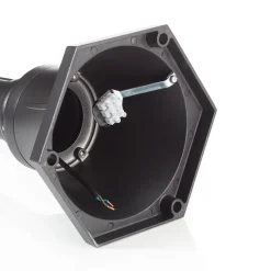 Romantisk PARMA gatebelysning i svart