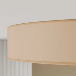 Rondo taklampe, beige Ø 80 cm
