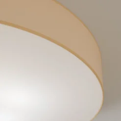 Rondo taklampe, beige Ø 80 cm