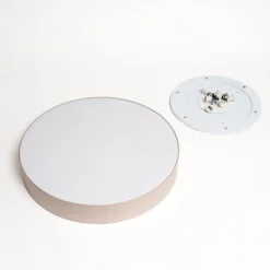 Rondo taklampe, beige Ø 80 cm