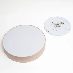 Rondo taklampe, beige, Ø 60 cm