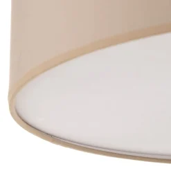Rondo taklampe, beige, metall, Ø 45 cm, E27