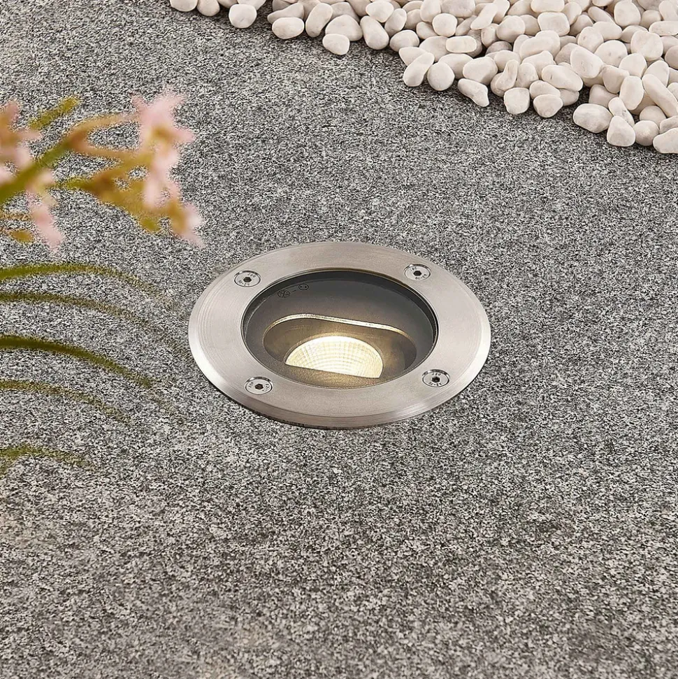 Rund LED-bakkespot Doris, stål