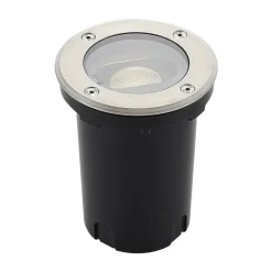 Rund LED-bakkespot Doris, stål