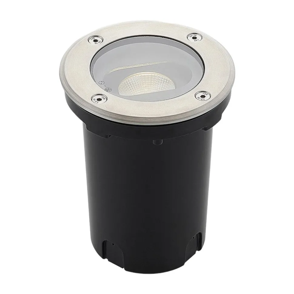 Rund LED-bakkespot Doris, stål