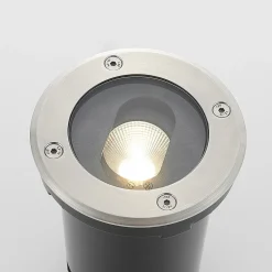 Rund LED-bakkespot Doris, stål