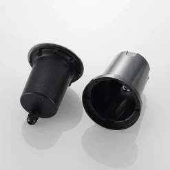 Rund LED-bakkespot Doris, stål