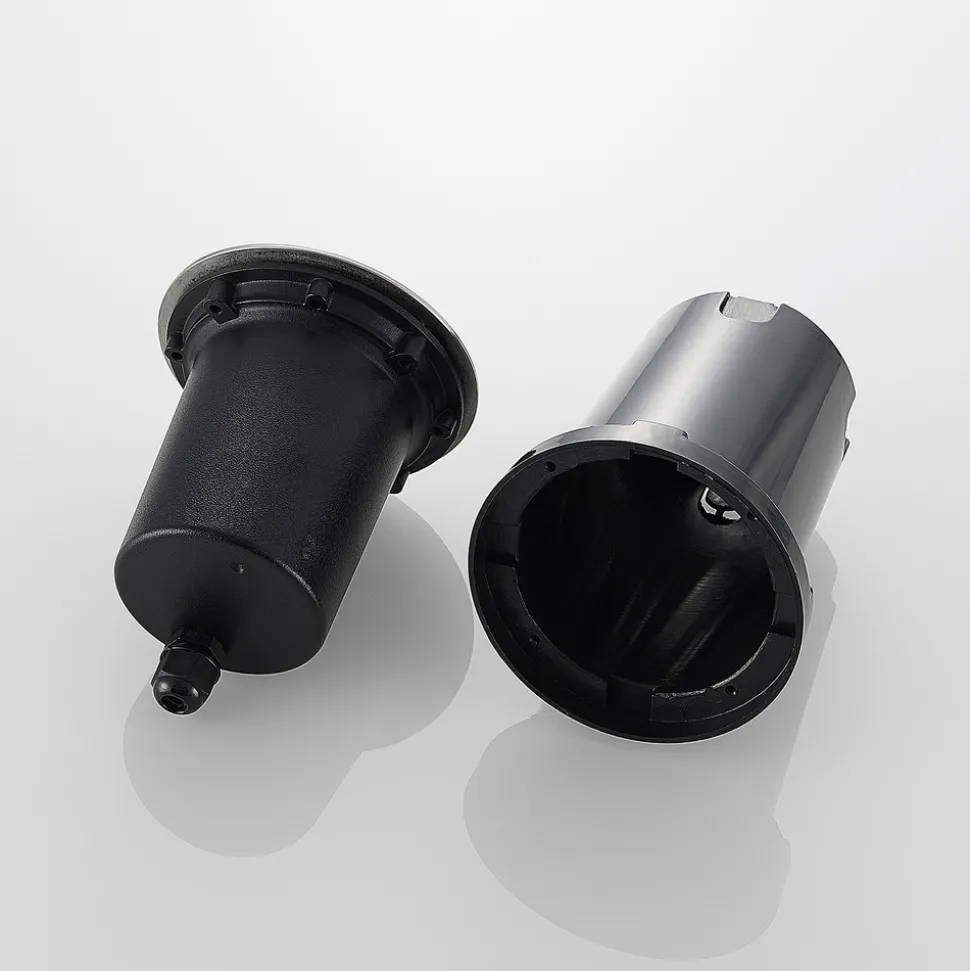 Rund LED-bakkespot Doris, stål