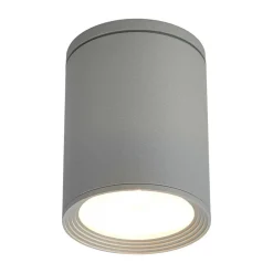 Rund Mianna taklampe i sølvgrå