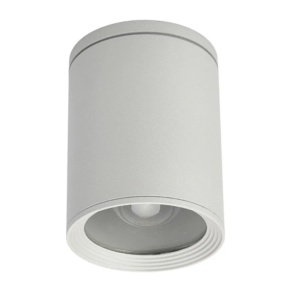 Rund Mianna taklampe i sølvgrå