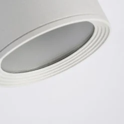 Rund Mianna taklampe i sølvgrå