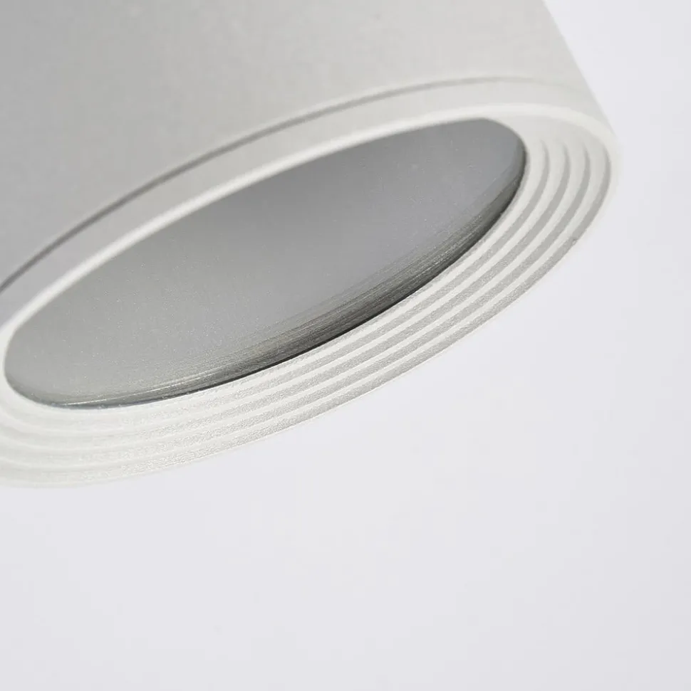 Rund Mianna taklampe i sølvgrå