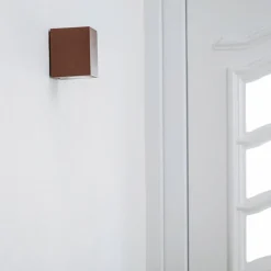 Rustbrun Tavi utendørs LED-vegglampe, 9,5 cm