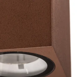 Rustbrun Tavi utendørs LED-vegglampe, 9,5 cm