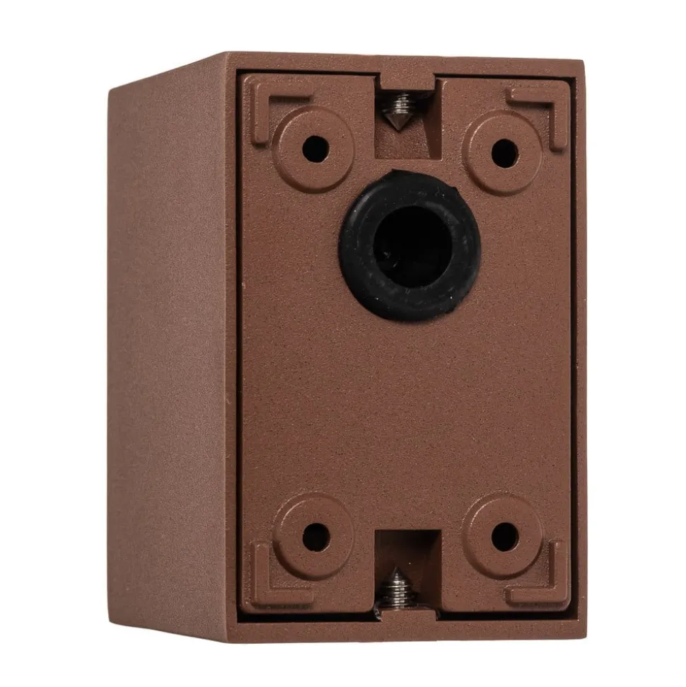 Rustbrun Tavi utendørs LED-vegglampe, 9,5 cm