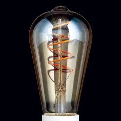 Rustikk LED-pære E27 ST64 4 W rav 2 200 K dimbar