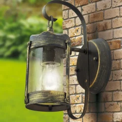 Rustikk utevegglampe Lenard