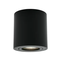 Sabonis Surface downlight, GU10, aluminium, svart